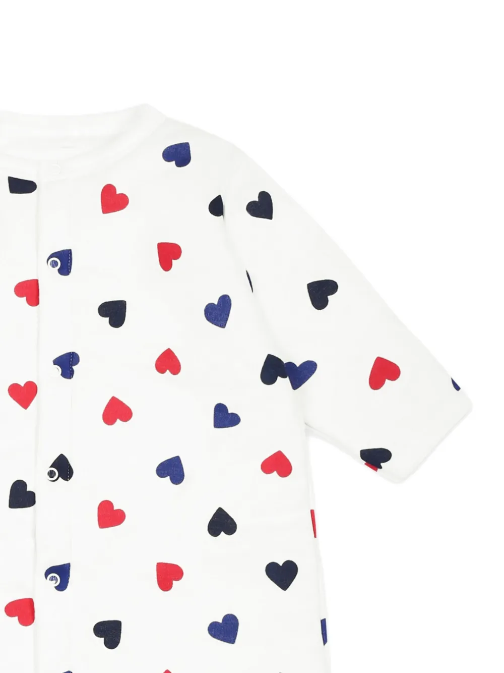 Petit Bateau Romper van biologisch katoen Wit