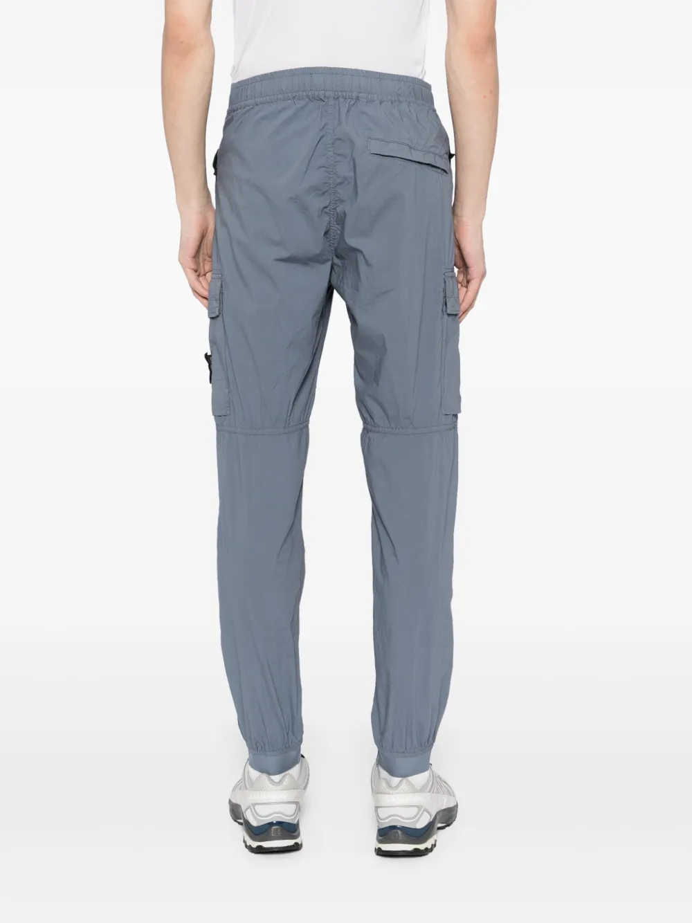 Stone Island Cargo broek met geverfd effect Blauw