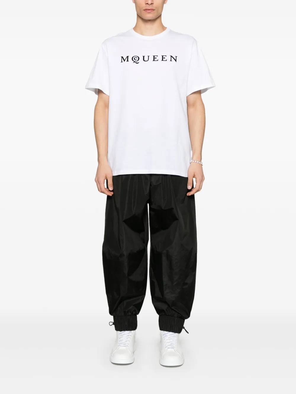 Alexander McQueen T-shirt met logo - Wit