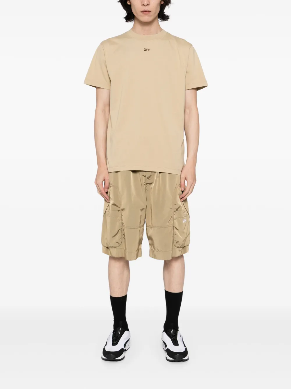 Off-White Stitch Arrow T-shirt - Beige