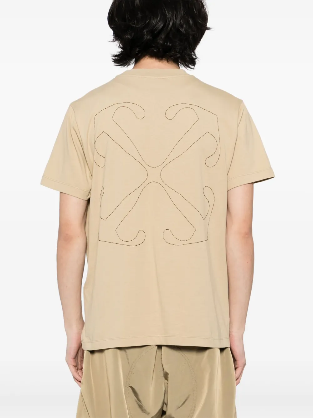 Off-White Stitch Arrow T-shirt Beige