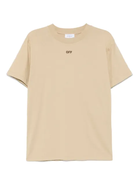 Off-White playera con motivo de flecha