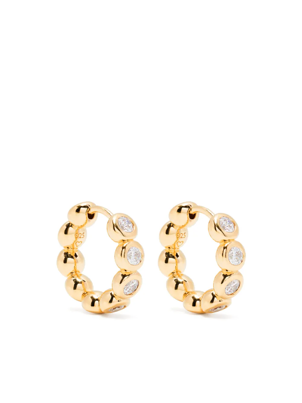 Tennis small hoop earrings