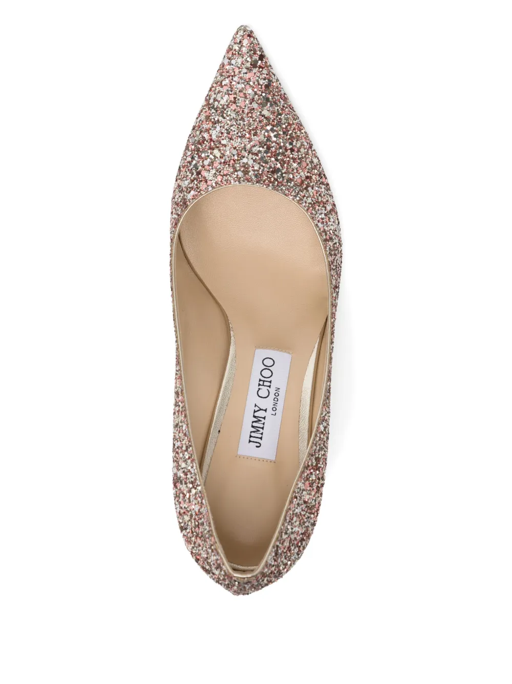 Jimmy Choo 80mm Love glitter pumps Pink
