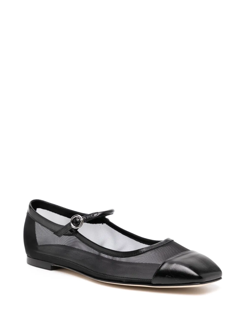 Aeyde Uma Mary Jane ballerina's - Zwart