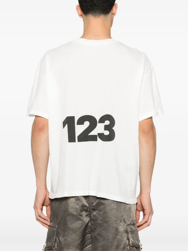 RRR123 ホワイト Tシャツ RRR123 ロゴ Tシャツ | ホワイト | FARFETCH JP