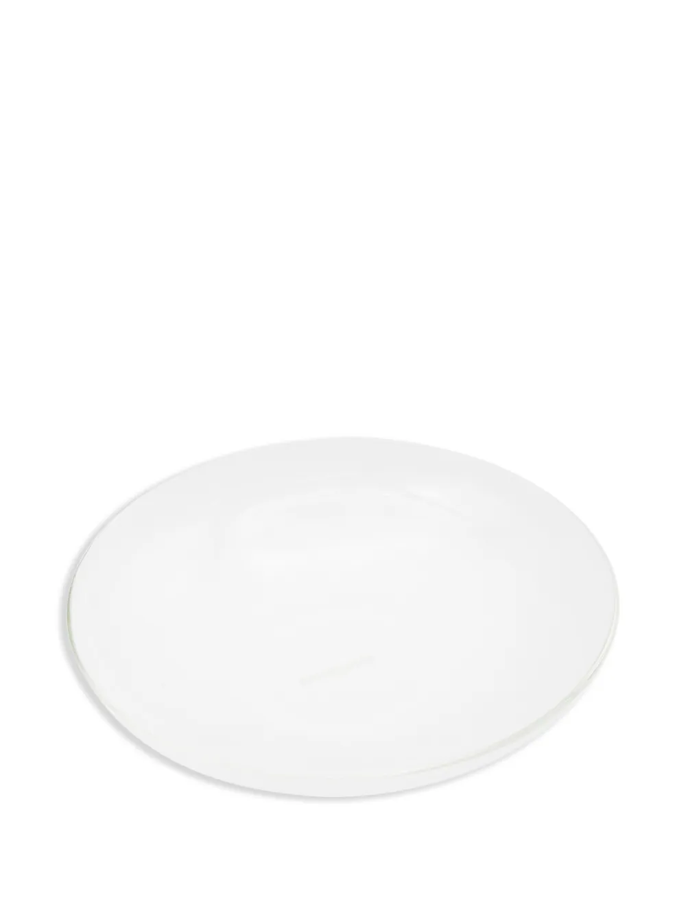 Knindustrie Glass Deep Plates (set Of Four) In White