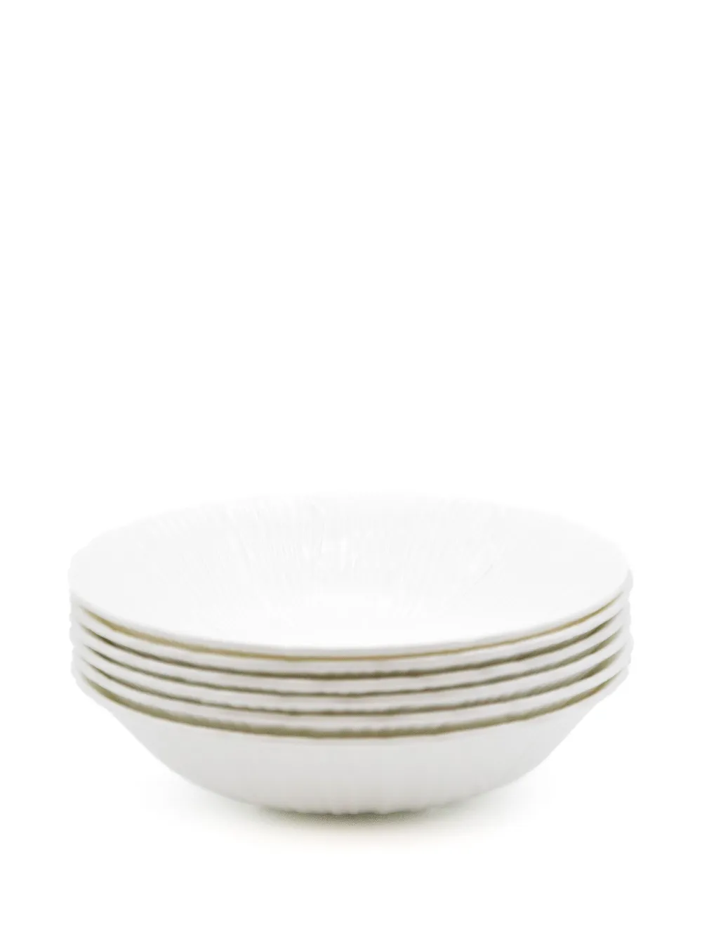 knindustrie Leaves deep plates (set of six) | blanco | Image 1