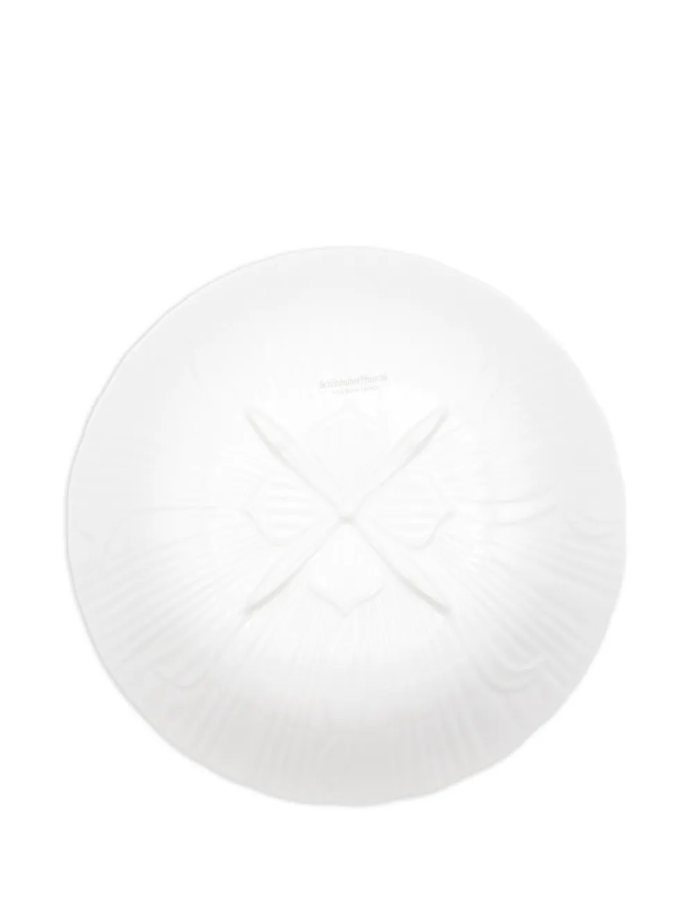 Knindustrie Leaves Deep Plates (set Of Six) In White