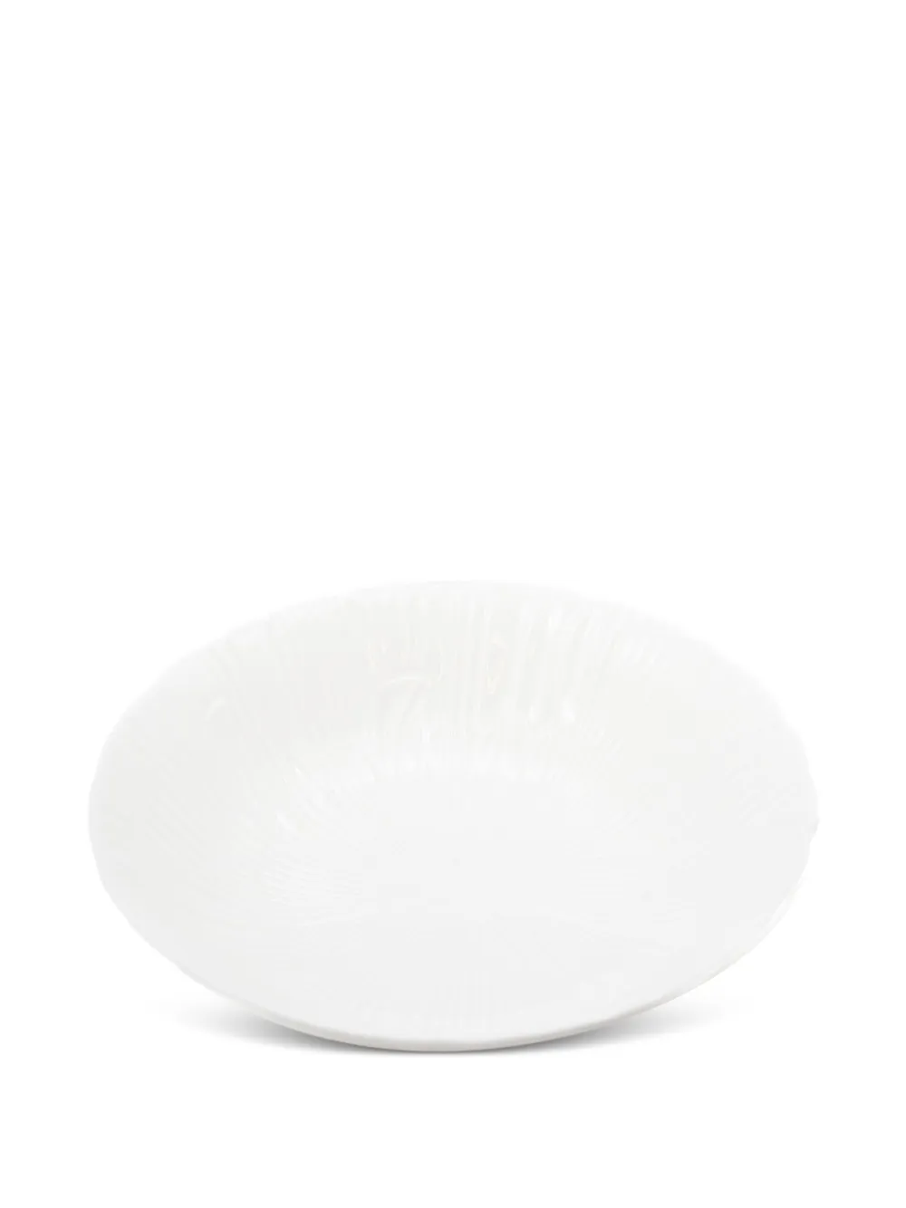 Knindustrie Leaves Deep Plates (set Of Six) In White