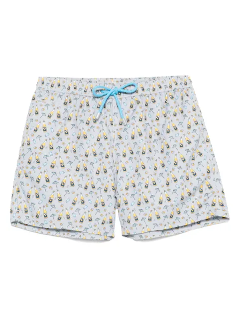 MC2 Saint Barth Aperitif Beer-print swim shorts