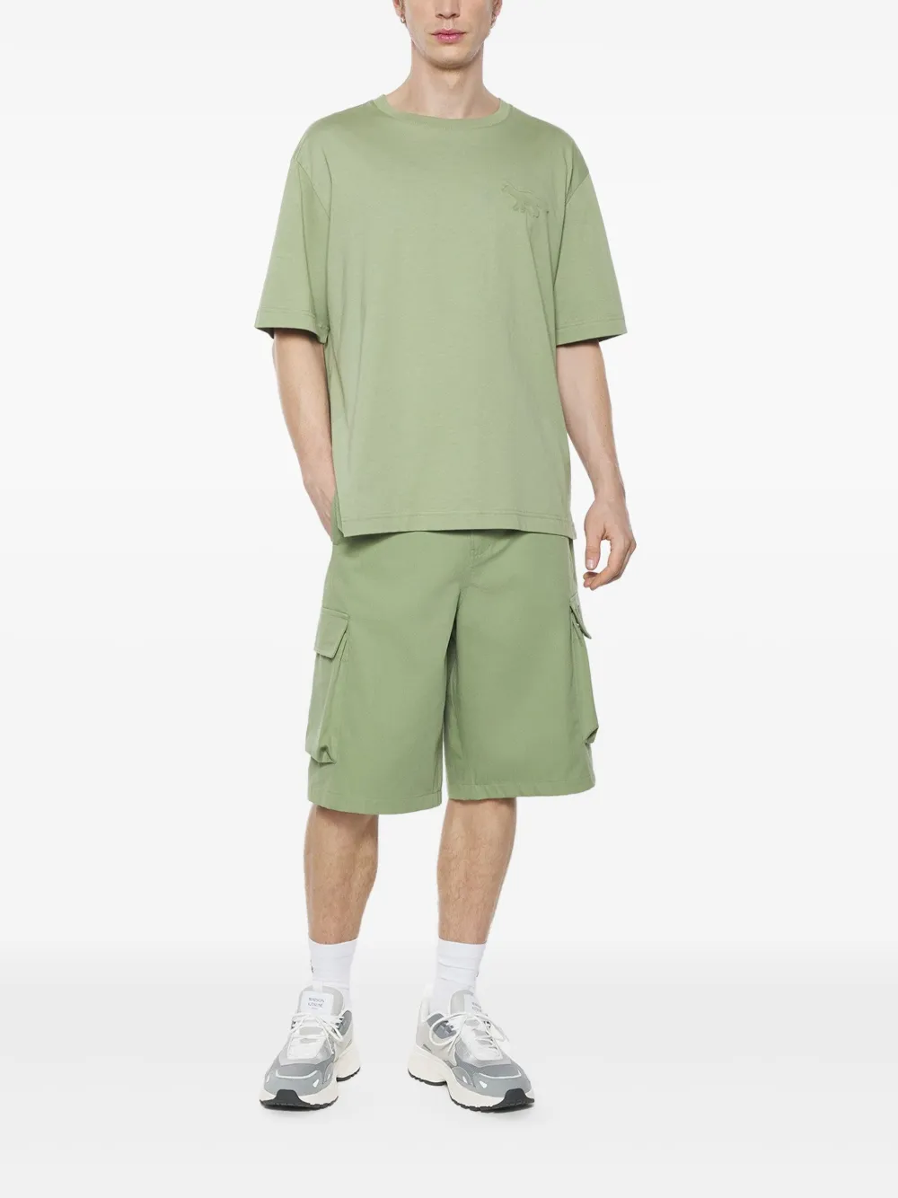 Maison Kitsuné Profile Fox T-shirt - Groen