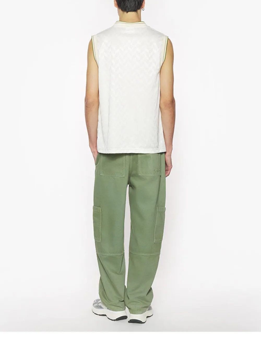 Maison Kitsuné Tanktop met Flash Fox-jacquard Wit