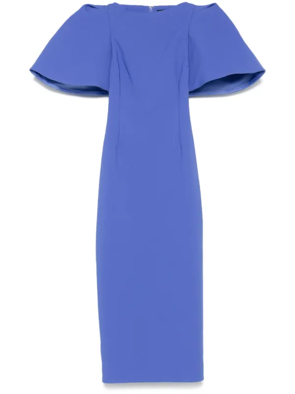 knee length dresses for ladies The Lora Midi Dress in Blush main image 0