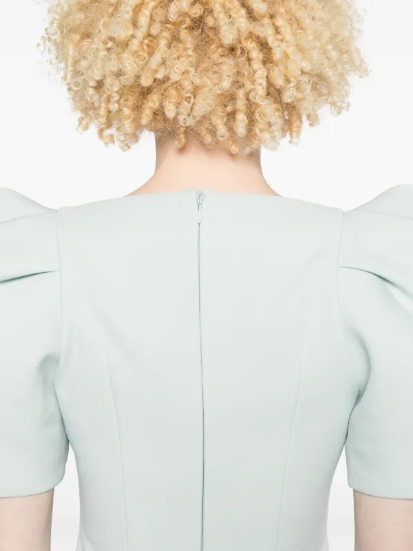 Solace London Lora Midi Dress | Blue | FARFETCH NO