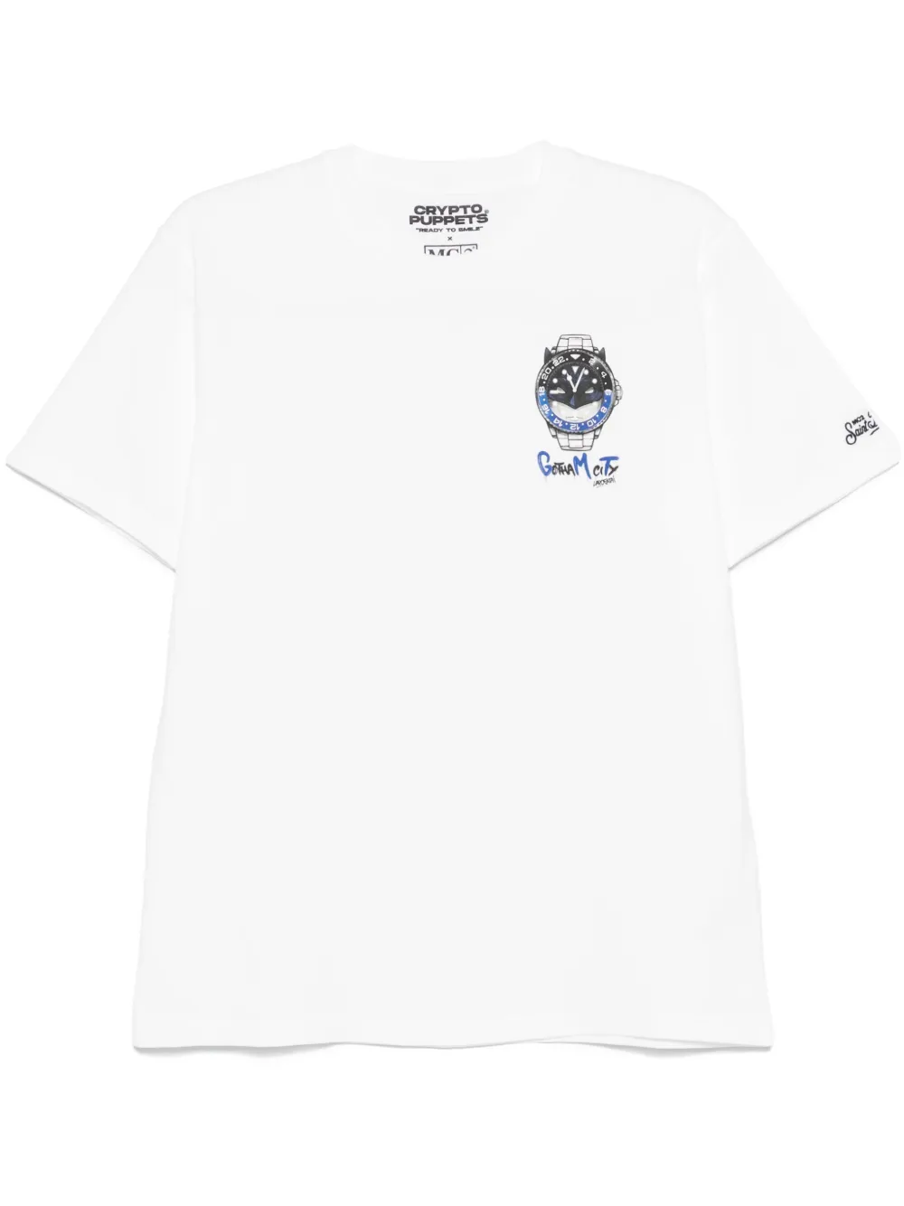 MC2 Saint Barth playera con estampado Goth Watch | blanco | Image 1