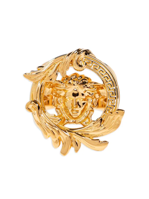 Versace Medusa Barocco Ring Gold FARFETCH IN
