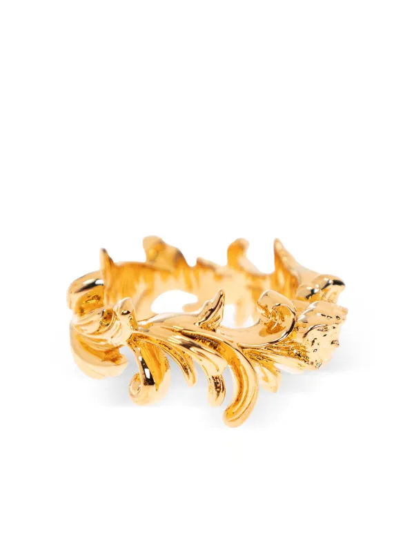 Versace★ユニセックス リング ゴールド Versace ゴールドトーン リング | ゴールドトーン | FARFETCH JP