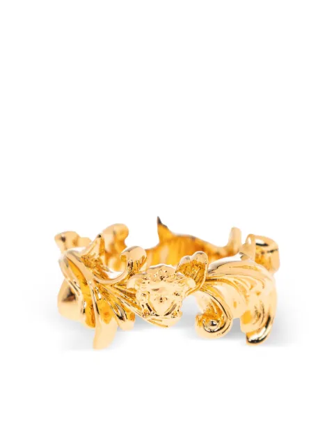 Versace anillo con diseño dorado