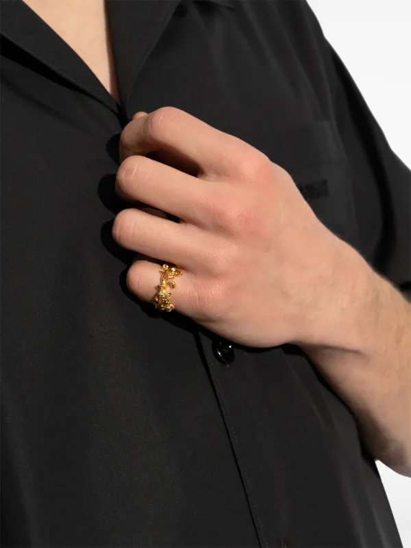 Versace ゴールドトーン リング | ゴールドトーン | FARFETCH JP
