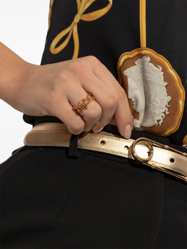 Versace ゴールドトーン リング | ゴールドトーン | FARFETCH JP