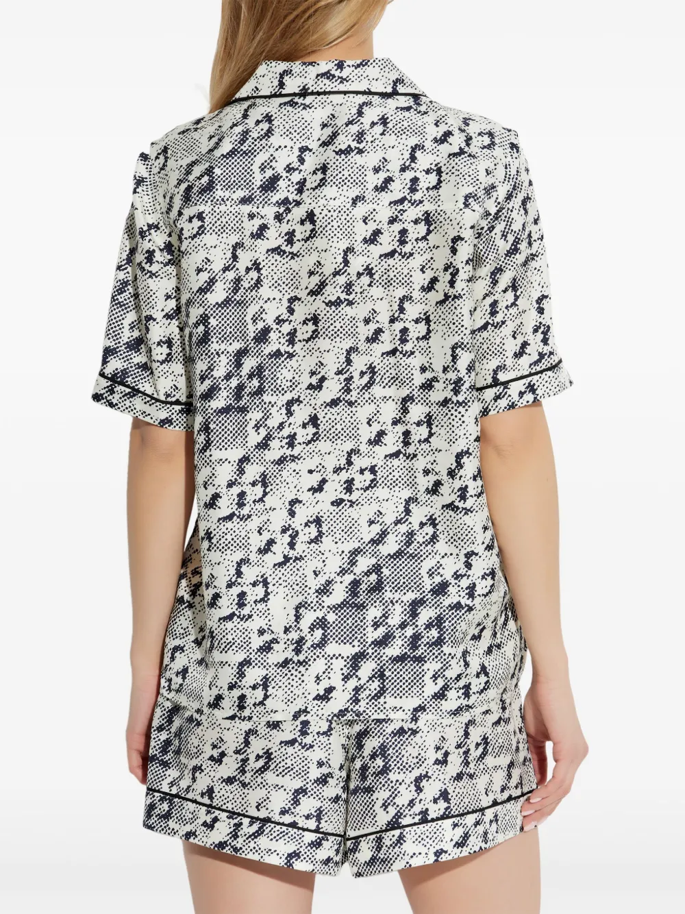 Tory Burch Shirt met monogram Wit