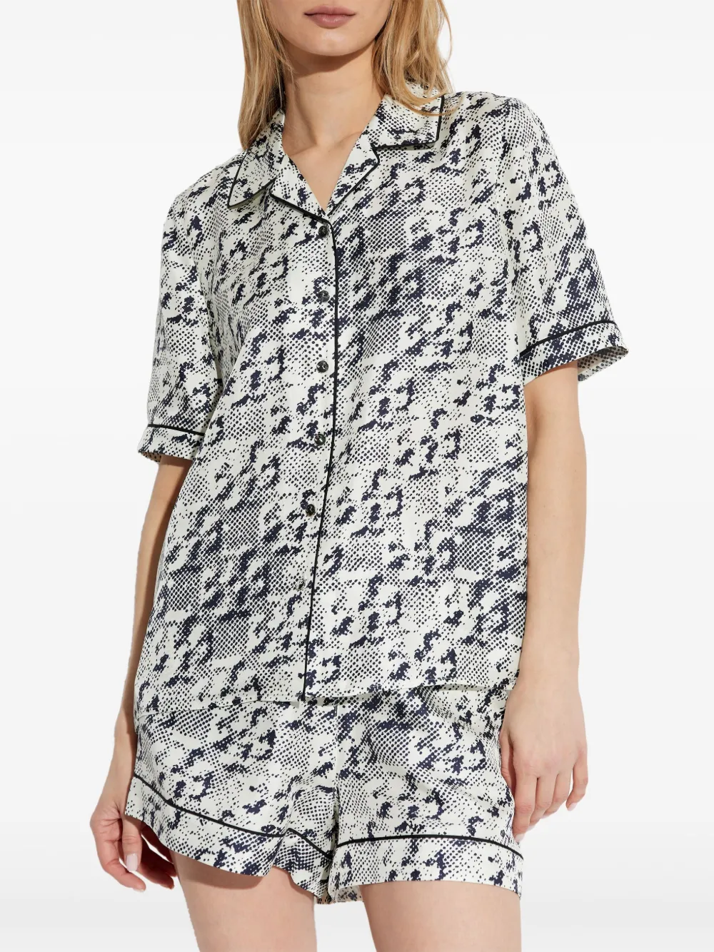 Tory Burch Shirt met monogram Wit