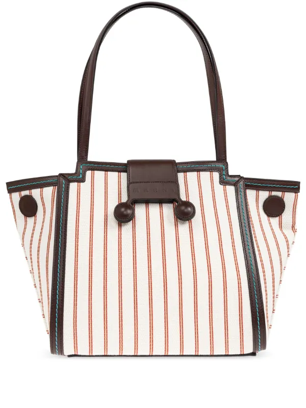 トートバッグ Marni MINI RIVIERA TOTE BAG Light brown leather Mini Riviera Bag | Marni