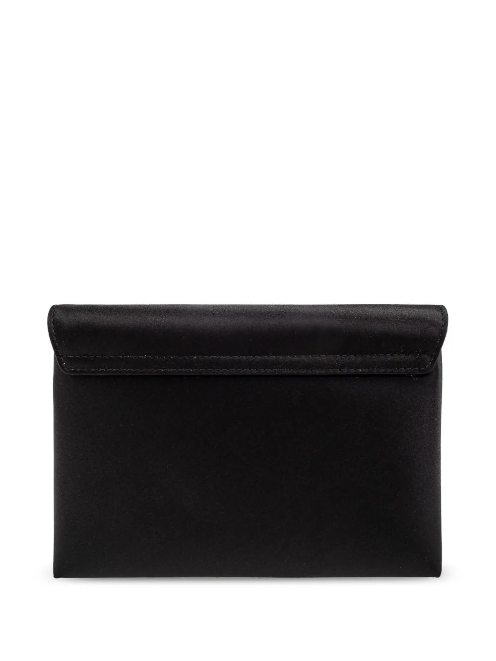 Versace Crystal Gianni Ribbon satijnen clutch Zwart