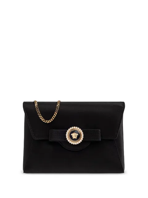 Versace bolsa de mano Crystal Gianni Ribbon de satén