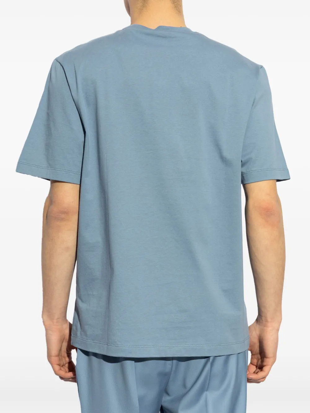 Versace T-shirt met grafische print Blauw