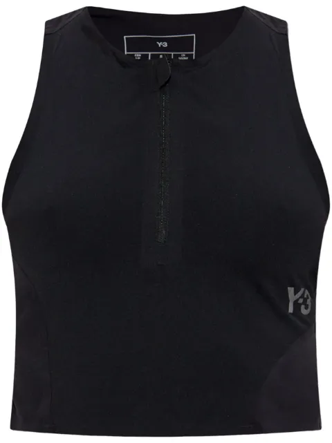 Y-3 cropped performance tank top