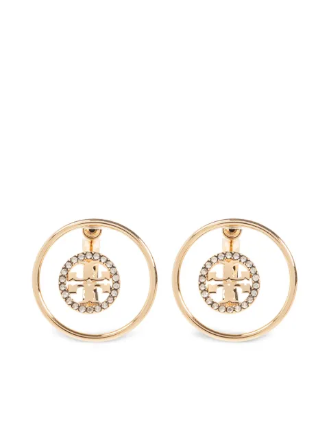 Tory Burch logo-plaque earrings