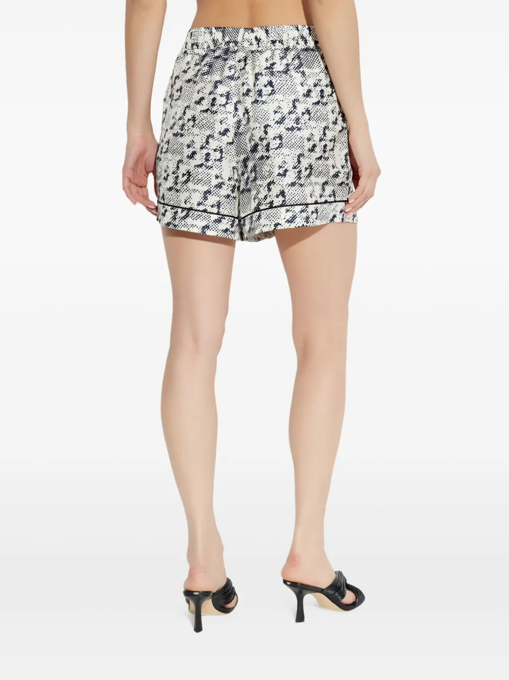 Tory Burch Shorts verfraaid met print Wit