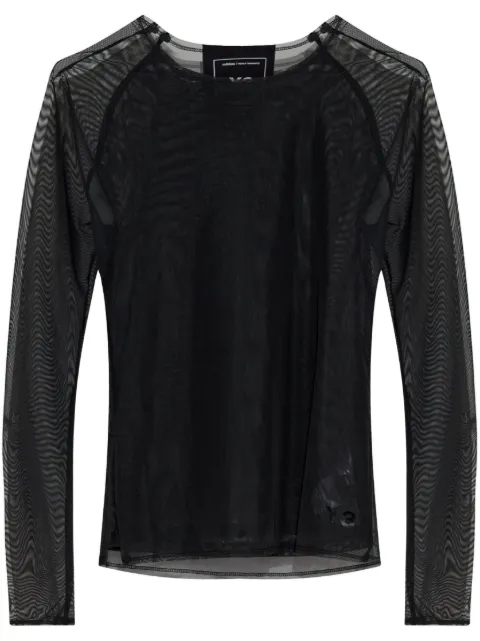 Y-3 mesh long-sleeve top