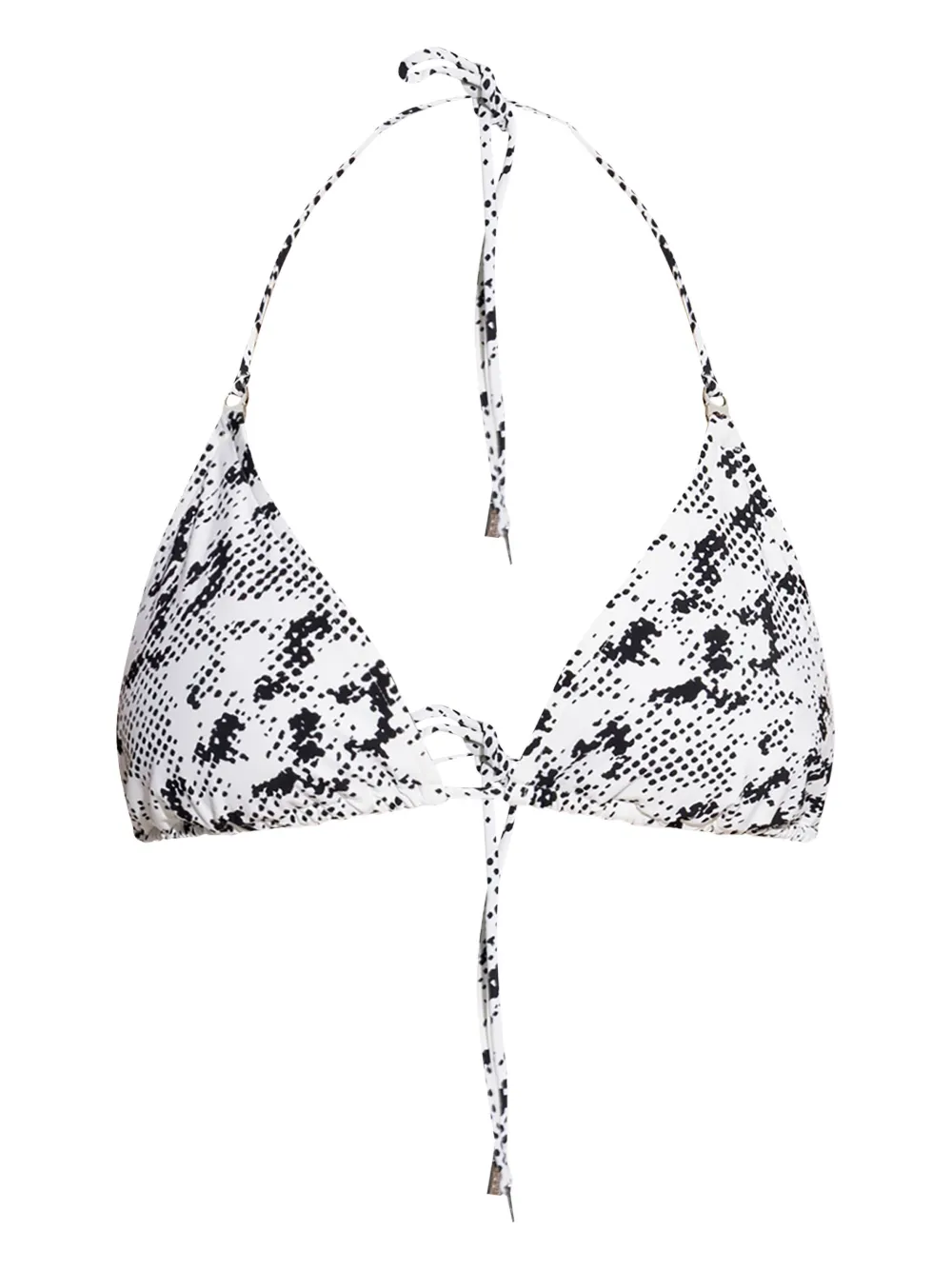 Tory Burch bikini estilo triángulo con animal print | blanco | Image 1