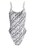 Tory Burch animal-print swimsuit - White