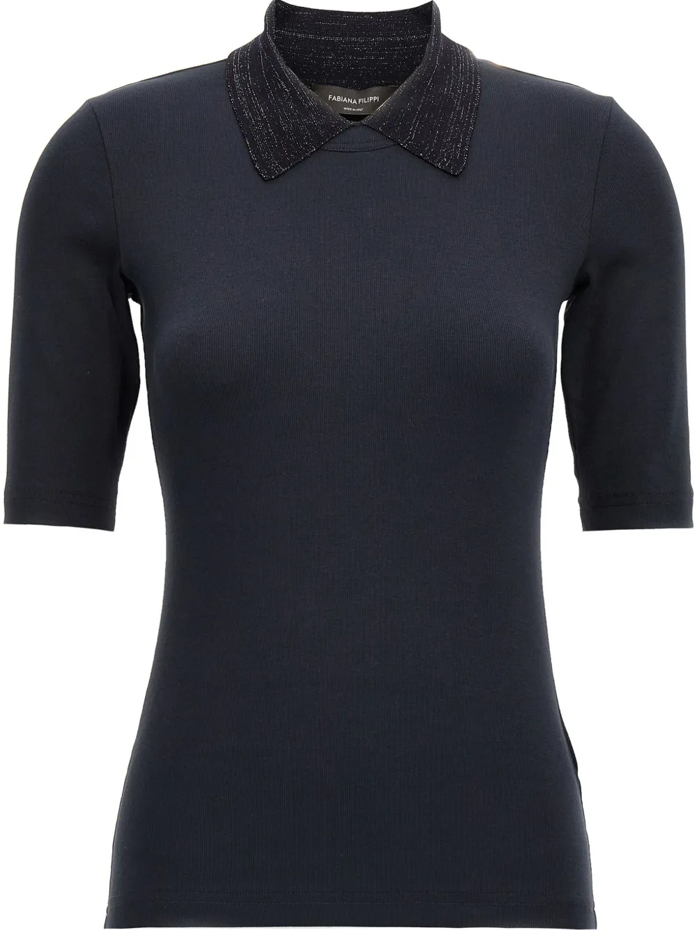 Fabiana Filippi T-shirt met polokraag Blauw