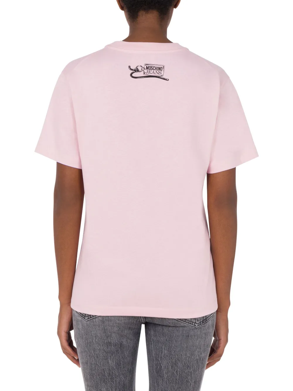 MOSCHINO JEANS T-shirt met print Roze