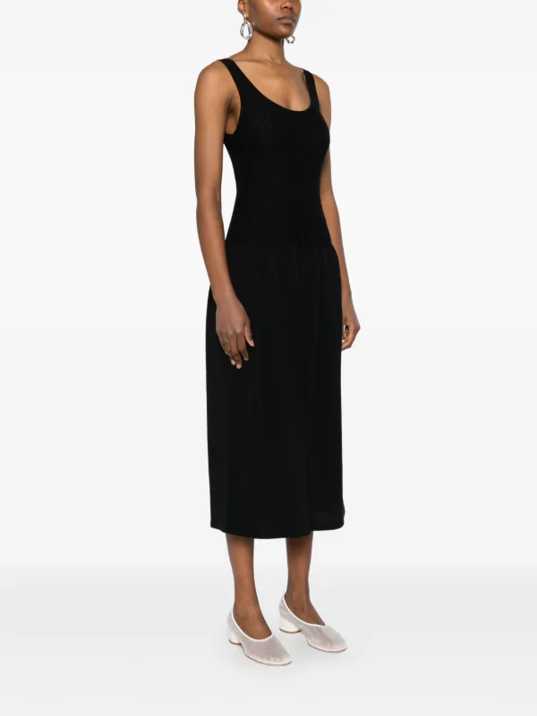 Theory Knitted Midi Dress | Black | FARFETCH UK