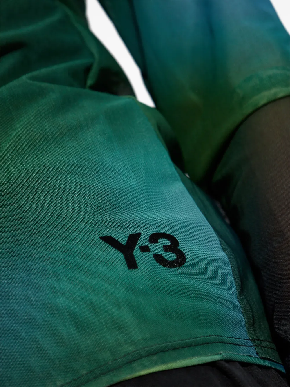 Y-3 Gradient Long-sleeve Top In Green