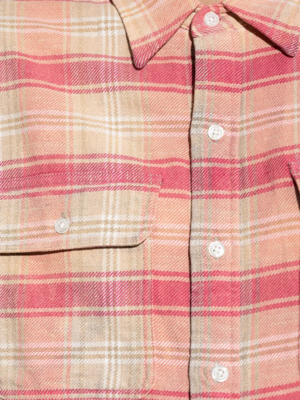R13 Geruit blouse Roze