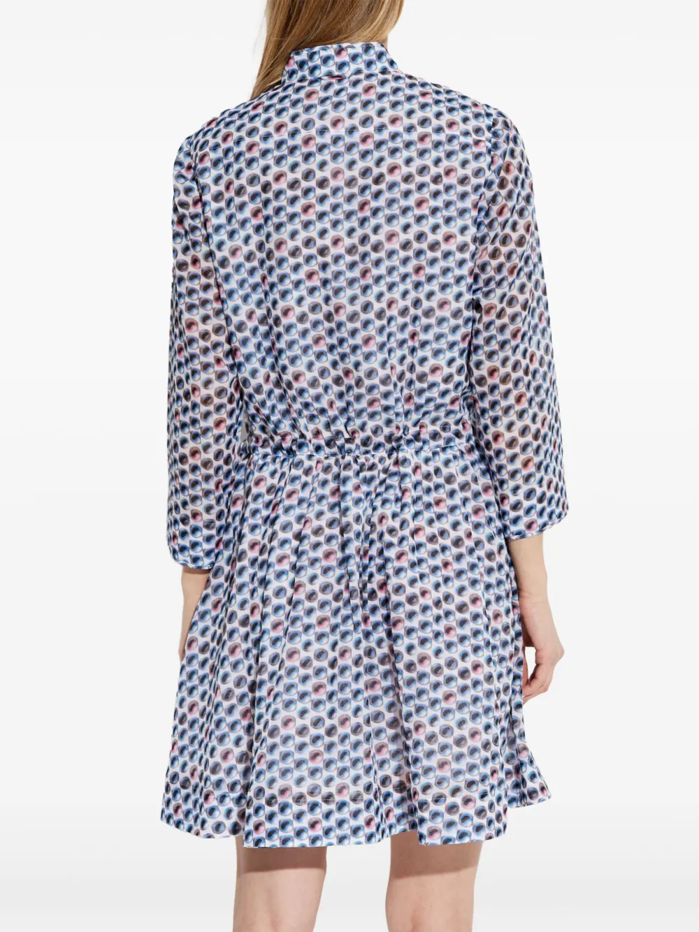 Tory Burch Mini-jurk met print Blauw