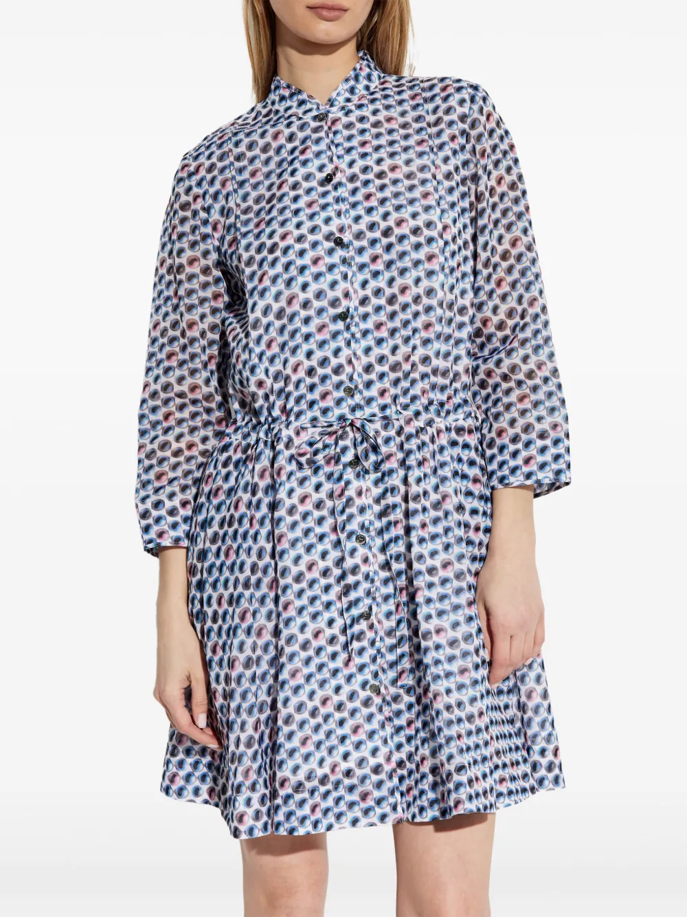 Tory Burch Mini-jurk met print Blauw