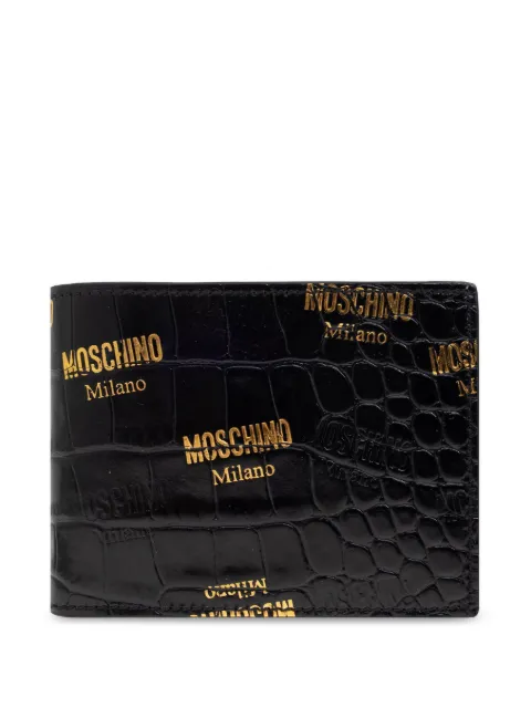 Moschino cartera con logo en relieve