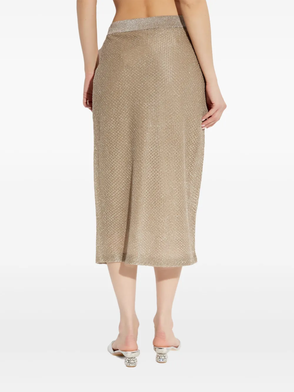 Tory Burch Metallic rok Beige