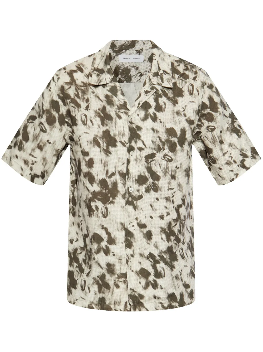 SAMSOE SAMSOE abstract-print short-sleeve shirt