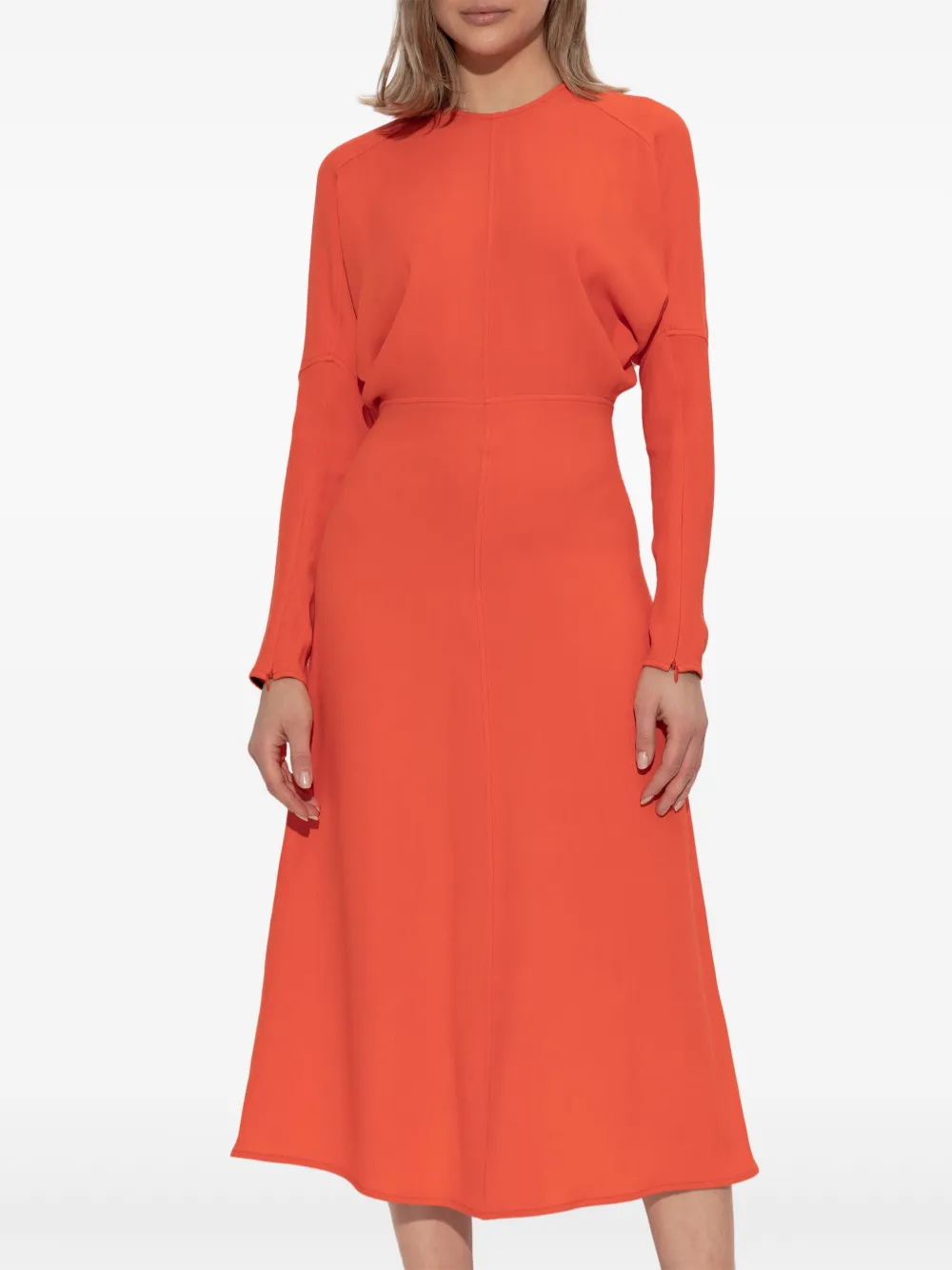 Victoria Beckham Jurk van wolblend Oranje