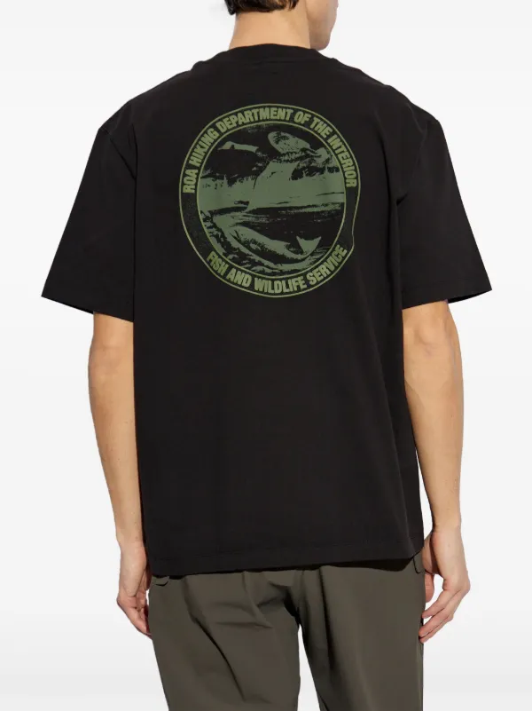 ROA ロゴ Tシャツ | ブラック | FARFETCH JP