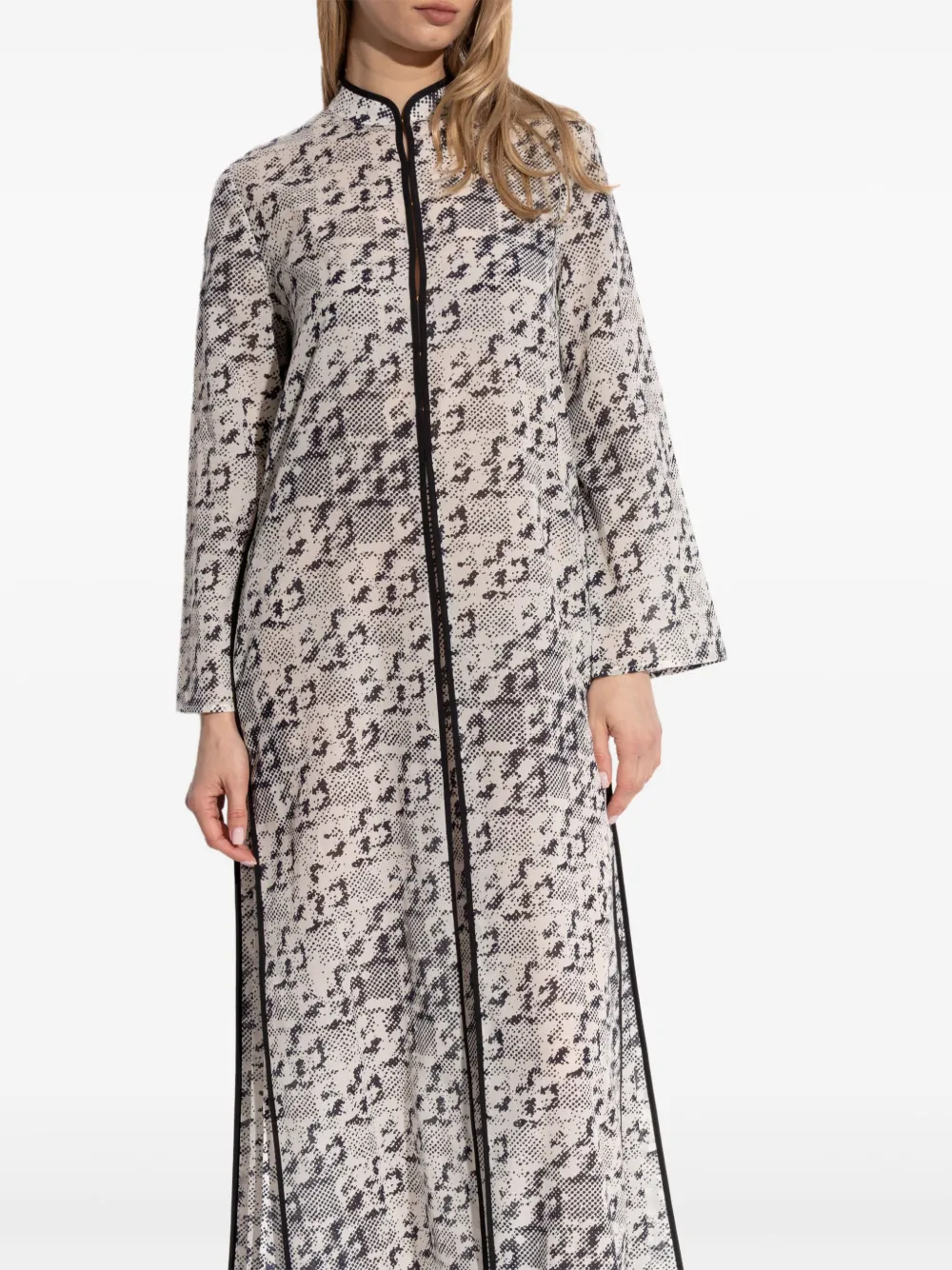 Tory Burch Midi-jurk met patroon Beige